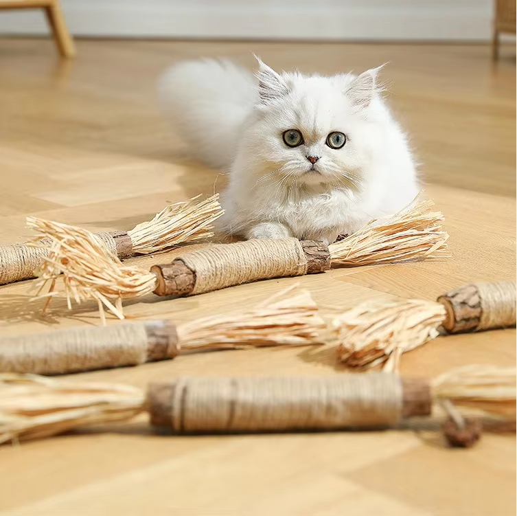 catnip raffia tooth grinding stick - Image 4