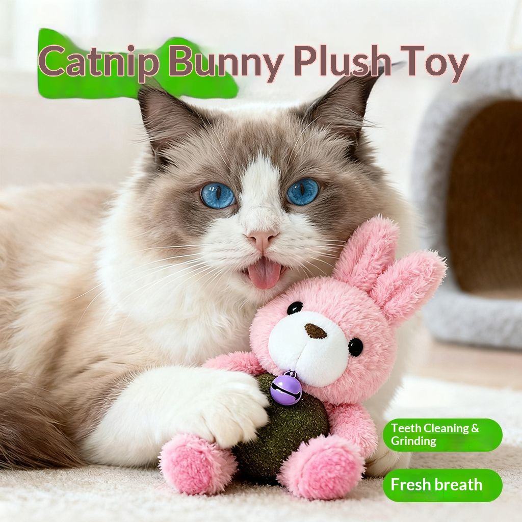 Plush doll with catnip ball - Image 2