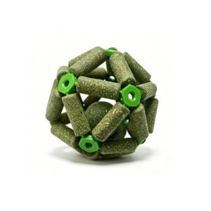 Clasped Hollow Catnip Ball-Catnip ball inside
