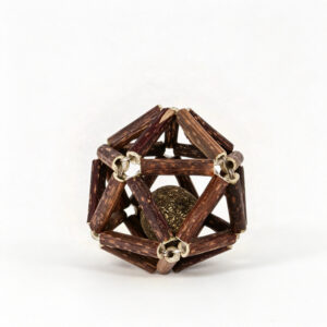 Wooden polygonum Ball-Catnip ball inside