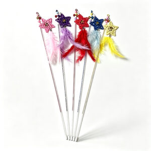 Stretchable Pentagram Bell Cat Teaser Stick Toy