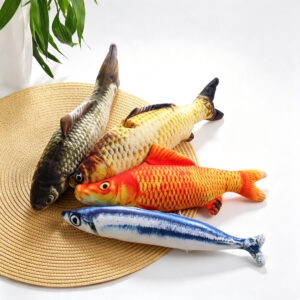 Big Red Carp filled with Catnip leaves,Catnip Stem Powder and Matatabi Powder mixed